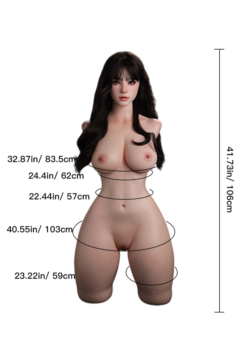 Erovenus - Migdalia 150cm/4ft 11 F-Cup Torso Silicone Sex Doll (In Stock US)