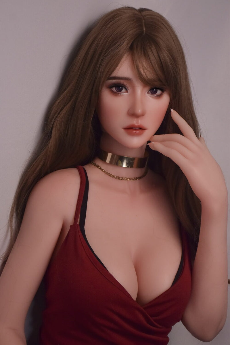 Elsababe - Jordan 165cm/5ft 5 Medium Breast Movable Jaw Silicone Sex Doll
