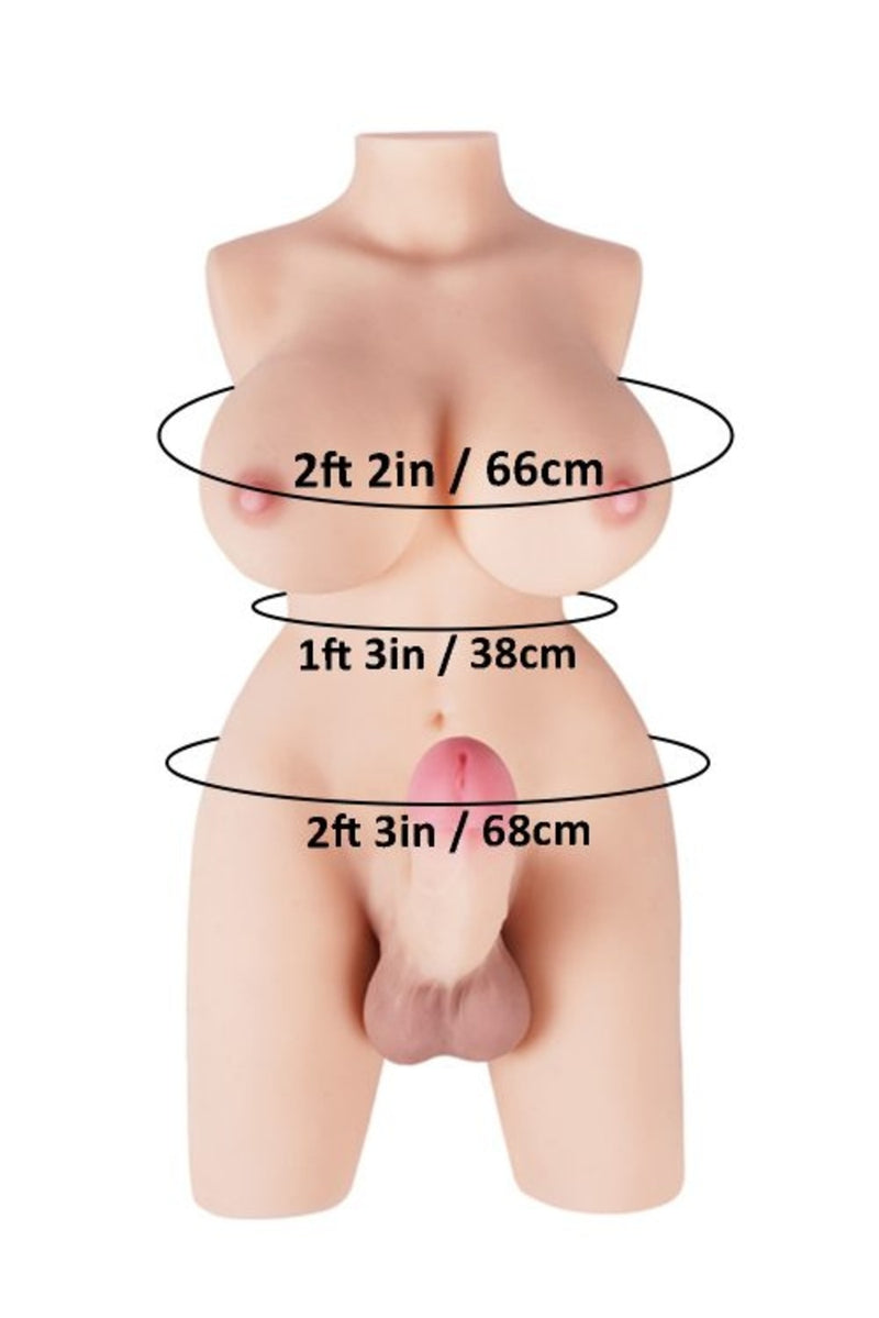 Tantaly - Johanne 150cm/4ft 11 Large Breast Torso TPE Sex Doll