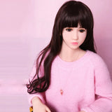 SY Doll - Bernadette 5ft1/155cm Ultra Cute Flat Chest TPE Sex Doll With Black Hair(Customized)