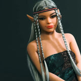 SY Doll - Margorie 5ft1/155cm Ultra Flat Chest Elf Sex Doll With Gray Hair (Customized)