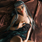 SY Doll - Margorie 5ft1/155cm Ultra Flat Chest Elf Sex Doll With Gray Hair (Customized)
