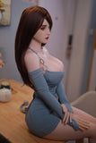 JY - Mireille 160cm/5ft 3 E-cup Silicone Head Sex Doll