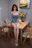 JY - Mireille 160cm/5ft 3 E-cup Silicone Head Sex Doll
