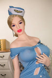 Davina-168cm/5ft 2 Large Breast Silicone Head Sex Doll