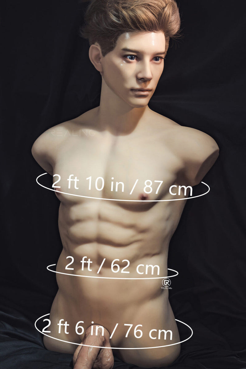 REALING - Owen 82cm/2ft8 Male Silicone Head Torso